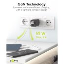 USB-C™ PD GaN Multiport-Schnellladegerät Nano (65 W) schwarz