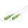 Glasfaserkabel (FTTH), Singlemode (OS2) White, (Simplex), 0,5 m