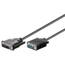 DVI-I/VGA Full HD-Kabel, vernickelt