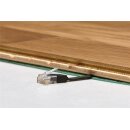 goobay - CAT 6 Flach-Patchkabel, U/UTP, violett 2 Meter - Kupferleiter (CU)