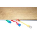 goobay - CAT 6 Flach-Patchkabel, U/UTP, violett 2 Meter - Kupferleiter (CU)