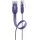 goobay - CAT 6 Flach-Patchkabel, U/UTP, violett 2 Meter - Kupferleiter (CU)