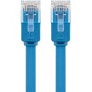 CAT 6 Flach-Patchkabel, U/UTP, blau