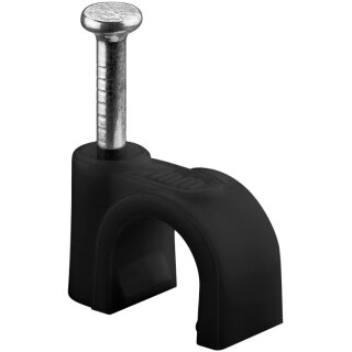 Kabelschelle 7 mm, schwarz