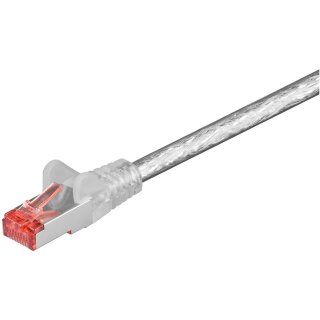 CAT 6 Patchkabel, S/FTP (PiMF), transparent