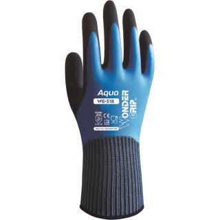 Wonder Crip - Aqua - WG-318 - Gr. S/7 - Latexhandschuh mit einem 13-Gauge-Nylonfutter