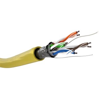 CAT 5e Netzwerkkabel, F/UTP, 100 m, gelb