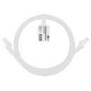 RJ45-Patchkabel mit CAT 8.1 S/FTP Rohkabel, schwarz