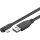 USB 3.0 USB-C™-auf-USB-A-Kabel 90°, 2 m, schwarz