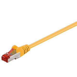 CAT 6 Patchkabel, S/FTP (PiMF), gelb