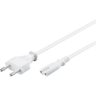 Anschlusskabel Eurostecker, 1,8 m, Weiß