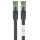 RJ45 (CAT 6A, 500 MHz) Patchkabel mit CAT 8.1 S/FTP Rohkabel, schwarz