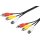 Composite Audio-Video-Verbindungskabel, 3x Cinch