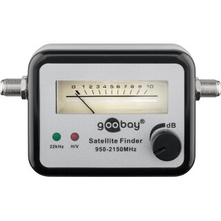 Satelliten-Finder mit mechanischer Pegelanzeige + akustischem Signalton