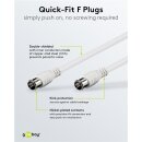 F-Quick SAT-Anschlusskabel (80 dB), doppelt geschirmt