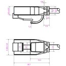 CAT 6 Slim-Patchkabel, U/UTP, grau