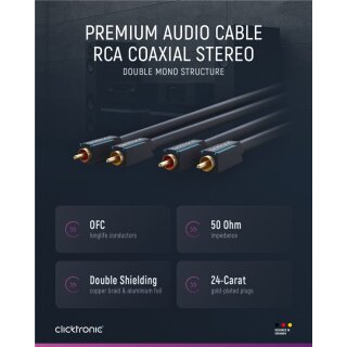 Cinch-Kabel, stereo