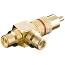 Cinch-Y-Adapter, Stecker zu 2x Buchse,...