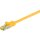 RJ45 Patchkabel CAT 6A S/FTP (PiMF), 500 MHz mit CAT 7 Rohkabel, gelb