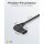 Anschlusskabel mit Eurostecker abgewinkelt, 2 m, schwarz - Eurostecker (Typ C, CEE 7/16) 90° > Gerätebuchse C7 90°