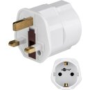 Netzadapter UK, Weiß
