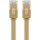 CAT 6 Flach-Patchkabel, U/UTP, hellbraun