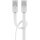 CAT 5e Flach-Patchkabel, U/UTP, weiß