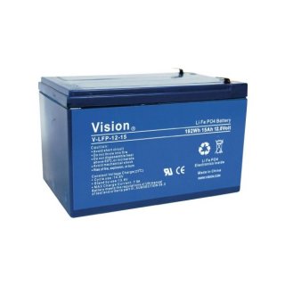 Vision - LFP1215 - 12 Volt 15Ah LiFePo4