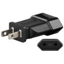 Netzadapter Euro auf US, Schwarz