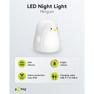 LED-Nachtlicht "Pinguin"