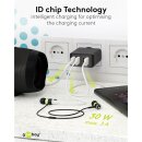 USB-A Multiport-Ladegerät (30 W) schwarz