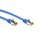 RJ45 Patchkabel CAT 6A S/FTP (PiMF), 500 MHz mit CAT 7 Rohkabel, blau