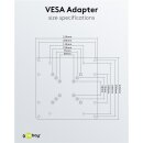 Adapter für TV-Wandhalterung mit VESA-Maß