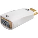 Kompakter HDMI™/VGA-Adapter inkl. Audio, vergoldet