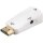 Kompakter HDMI™/VGA-Adapter inkl. Audio, vergoldet