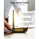 CAT 8.1 Patchkabel, S/FTP (PiMF), schwarz