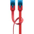 CAT 6A Flach-Patchkabel, U/UTP, rot