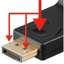 DisplayPort™-/VGA-Adapter 1.1, vergoldet