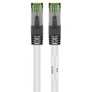goobay - CAT 8.1 Patchkabel, S/FTP (PiMF), weiß, 2m - 99,9 % sauerstofffreier Kupferleiter (OFC), AWG 24, halogenfreier Kabelmantel (LSZH)