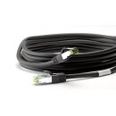 RJ45 (CAT 6A, 500 MHz) Patchkabel mit CAT 8.1 S/FTP Rohkabel, schwarz