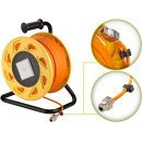 Mobile RJ45 Netzwerk Kabeltrommel, orange