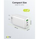 USB-C™ PD GaN Multiport-Schnellladegerät (65 W) weiß