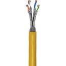 GHMT-zertifiziertes CAT 8.1 Verlegekabel, S/FTP (PiMF), gelb