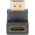 HDMI™-Winkeladapter 270° vertikal, 8K @ 60 Hz, vergoldet