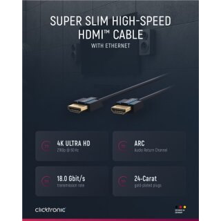 Ultra-Slim High-Speed-HDMI™-Kabel mit Ethernet