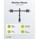 Doppel-Monitorhalterung Fix, schwarz