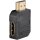 HDMI™-Winkeladapter 270° horizontal, 4K @ 60 Hz, vergoldet