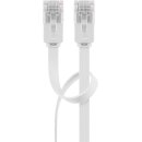 CAT 6 Flach-Patchkabel, U/UTP, weiß