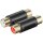 Cinch Zweifach-Adapter 2x Buchse zu 2x Buchse