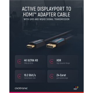 Aktives DisplayPort™-auf-HDMI™-Adapterkabel (4K/60Hz)